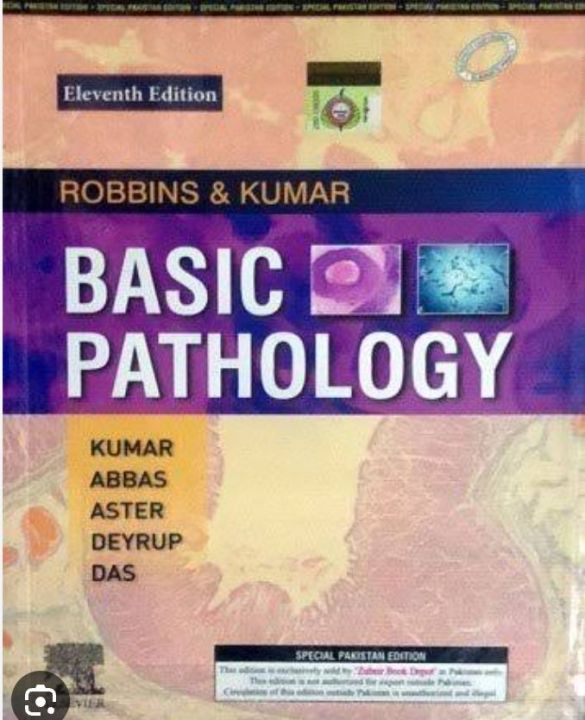 Basic Pathology Robbins & Kumar 11 edition letast Book orgnal