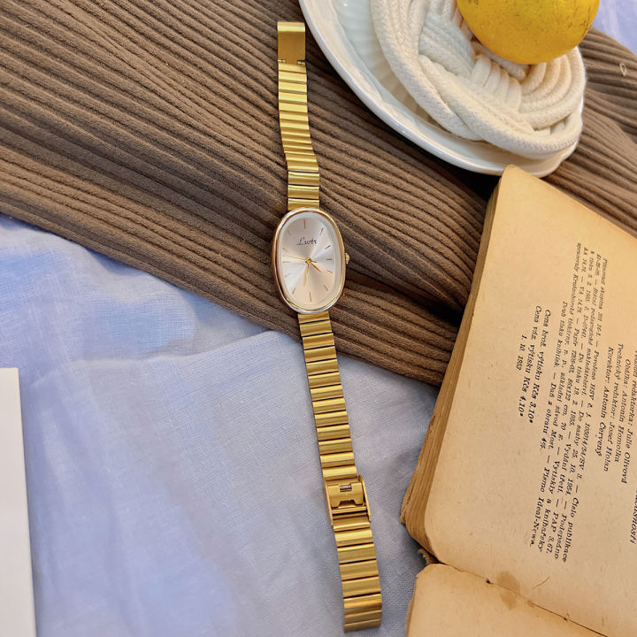 1pc%20New%20Fashionable%20Women's%20Watch%20With%20Gold%20Bracelet,%20Vintage%20&%20Luxury%20Ins%20Style,%20Elegant%20&%20Versatile%20Quartz%20Watch%20ladies%20watch%20-%20Image%205
