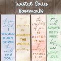 Twisted Book series Bookmarks PACK OF 4. 