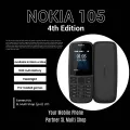 Premium Quality Nokia 105 Dual Sim 4th Edition With 1 Year Warranty Sinhala Tamil and English Language. 