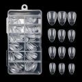 120 Pieces Upgraded Extra Short Matte Nail Tips Pre-etched Small Petite XXS Round Oval Full Cover Press on Fake Nails. 