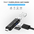 7 #   Caravan Crew 5in1 Otg Card Reader: USB 2.0/ Micro Usb/ Tf/ Sd /Type-C Card Reader. 