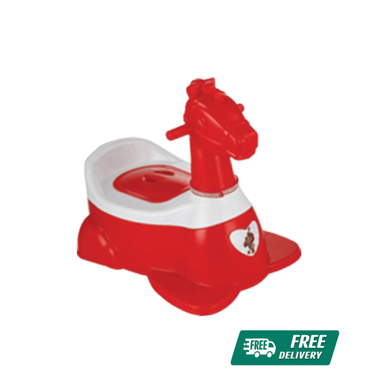 RFL Plastic Horse Baby Potty - Red 87057