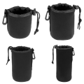 1pcs Camera Lens Bag Photography Lens Pouch Neoprene Waterproof Backpack Drawstring Protector Case for Most Digital SLR Camera. 