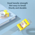 Deli 2 Rolls Transparent Tape with Dispenser Clear Tape Rolls Office Tape Refills for Desk, Craft, and Wrapping,Stationery.
