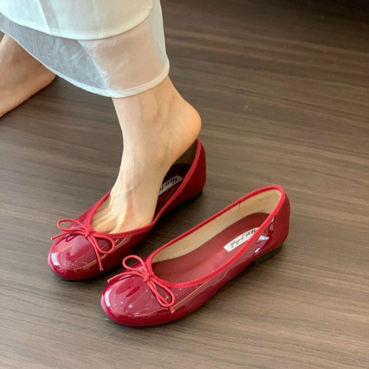 Women's%20fashion%20bow%20flat%20shoes%20spring%20and%20autumn%20new%20style%20French%20retro%20shallow%20opening%20single%20shoes%20for%20women.%20-%20Image%204