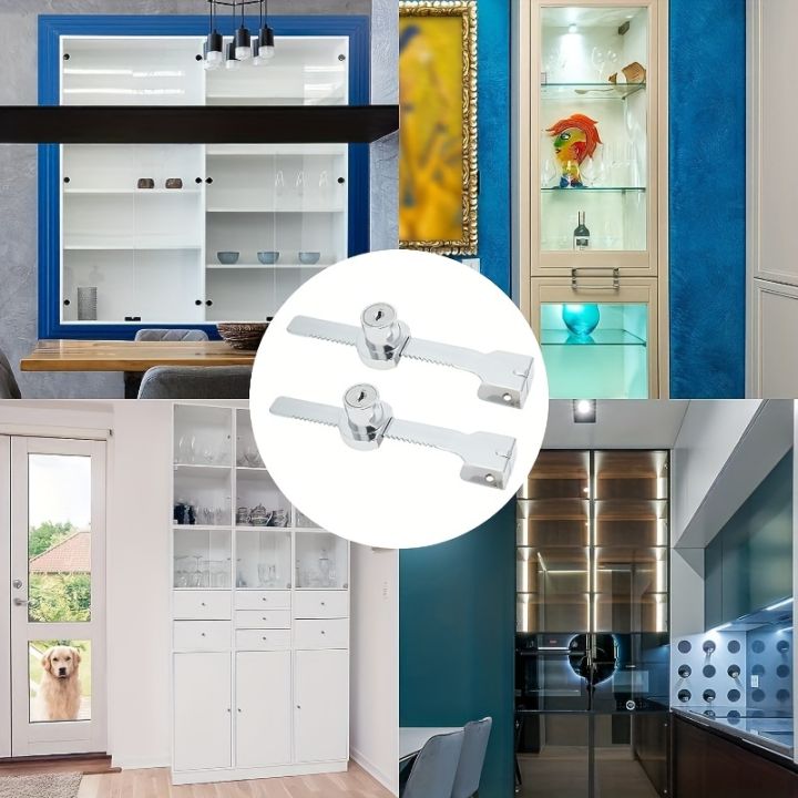 1-5Pcs%20Sliding%20Glass%20Door%20Lock%20With%20Key,%20Showcase%20With%20Chrome%20Finish,%20Security%20Slide%20Case,%20Proof%20Safety%20Cabinet%20Glass%20Doors%20Lock%20-%20Image%202