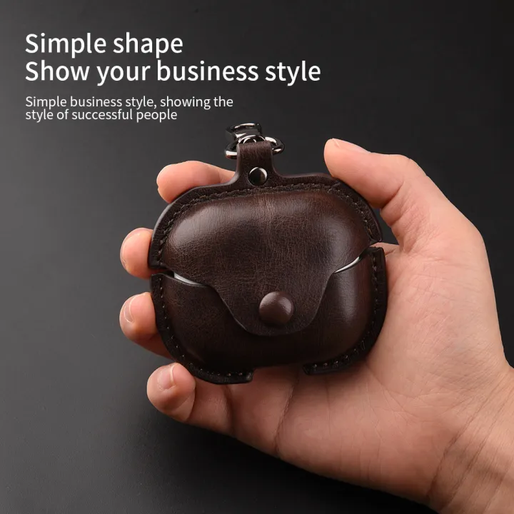 Luxury%20Leather%20PU%20Cover%20For%20%20Buds%203%20Pro%20Buds3%20Case%20For%20%20%20Buds%203%20Buzz%203%20Pro%20Funda%20Headphone%20Sleeve%20With%20Hook%20-%20Image%202