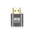 4K HDMI Virtual Display Adapter DVI VGA Display Emulator Dummy Plug Headless Ghost Display Emulator Video Card Lock Plate.