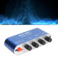 Mini Stereo Mixer 4 in 1 Out Volume Adjustment 3.5mm Sound Selector Amplifier for PC Laptop Headphone Sound Mixer Selector.