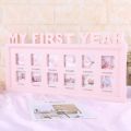 My First Year Baby Photos Frame for 1 to 12 Months for Newborn. 