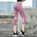 High Waist Mesh Sports Leggings Women Yoga Pants Quick Drying Capris Crop Fitness Tight Breathable Pant Running Gym Trousers. 