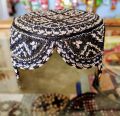 Handmade Cultural Sindhi Topi made with Black & Cream colour Commando CTC & Mirror. 