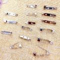 50 Pcs 15mm & 20mm Silver Brooch Base Back Bar Badge Holder Safe Lock Brooch Pins Brooch Catch Bar locking pins Base  DIY Jewelry Findings Jewelry Accessories. 