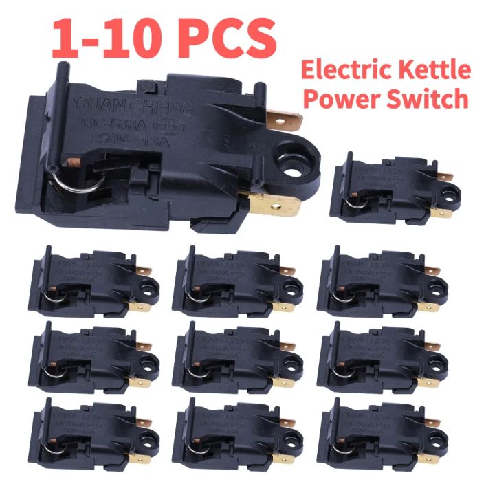 1-10PCS Electric Kettle Steam Pressure Jump Switch 13A 250V Electric Kettle Power Switch Plastic Metal Kettles Jump Switch