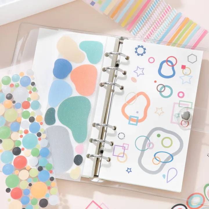 30sheets/lot%20Ins%20Style%20Star%20Circle%20Geometric%20Basic%20Pattern%20Stickers%20DIY%20Diary%20Scrapbook%20Planner%20Aesthetics%20Supplies%20-%20Image%205
