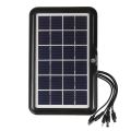 Solar Panel 6V 3.2W  With Phone Charger Set 3.2W Portable Solar Panel 6V Solar Cell Portable Sun Power Waterproof 5 In 1 USB Charger Mobile Fan Power Bank For Phone. 