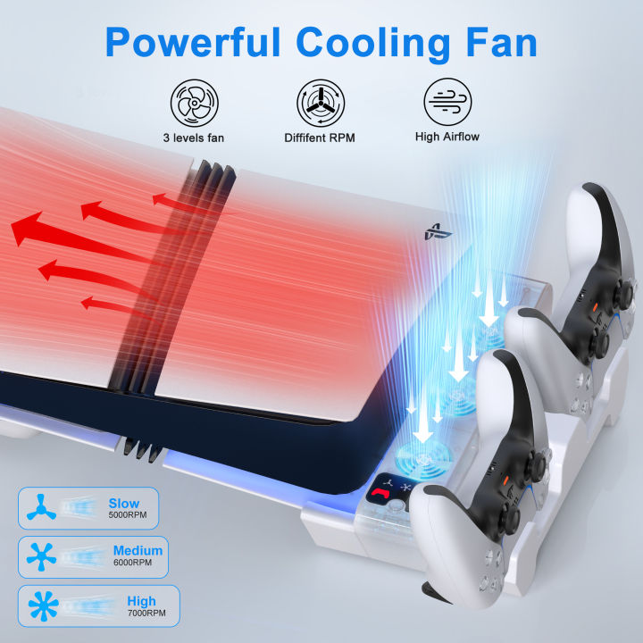 Horizontal%20Stand%20and%20Cooling%20Station%20with%203-Level%20Cooling%20Fan%20Dual%20Controller%20Charger%20for%20PS5%20Slim/PS5%20Pro%20Disc/Digital%20Edition%20-%20Image%203