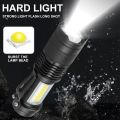 LED Strong Light Flashlight USB Rechargeable Mini Portable Ultra Bright Pocket Small Home Remote Outdoor Lighting Small Handligh.