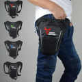 Fashion Motorcycle Drop Leg Bag Hip Bum Fanny Pack Waterproof Motorcycle Bag Outdoor Casual Waist Bag Motorcycle Bike Bag Black.