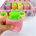 Cute Squishy Toys Cheese Mouse Toys Funny Rat Cup Squeeze Cup Toys for Kids Stress Reliever Toys Slime. 