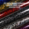 BLALION Carbon Fiber Film Glossy Car Body Film Forged Carbon Fiber Vinyl Wrap Film Self Adhesive Decal Sticker Car Accessories.