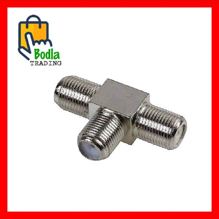 5Pcs Coaxial Cable Connector 3 in 1 (Tee) Satellite TV Antenna Coaxial Cable Plugs Connecter Size RG6 & RG7