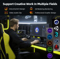 AIBOMAN Gamer Black Yellow AMD RX550 4GB GDDR5 Graphics Card 128Bit Dual Fan Computer Assembly Accessories Electric Office Games.