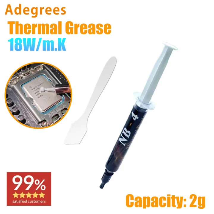 Thermal Paste 18W/mk Thermal Compound Conductive 2g/4g Silicone Grease Heat Sink for CPU GPU Chipset Notebook Cooling Coolers