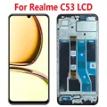6.74"IPS For Realme C53 LCD Display Touch Screen Sensor Digiziter Assembly Replace For Realme C53 LCD With Fame RMX3760. 