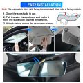 Windshield Sun Shade for 2017-2025 Tesla Model Y/3 (Fit 2025 Model Y Juniper/2024 Model 3 Highland) Upgraded Foldable Sunshade,. 