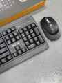 wireless keyboard and mouse Famor CS 100 wireless 2.4GHz keyboard & mouse metallic grey keyboard soft buttons with 5D 1600 DPI high grade mouse. 