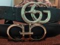 Branded buckal in original cow leather. 