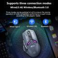 Inphic IN9 PRO Bluetooth Mouse Rechargeable 2.4G Wireless 26000DPI RGB Gaming Mouse Ergonomics Supports Wired Connections. 