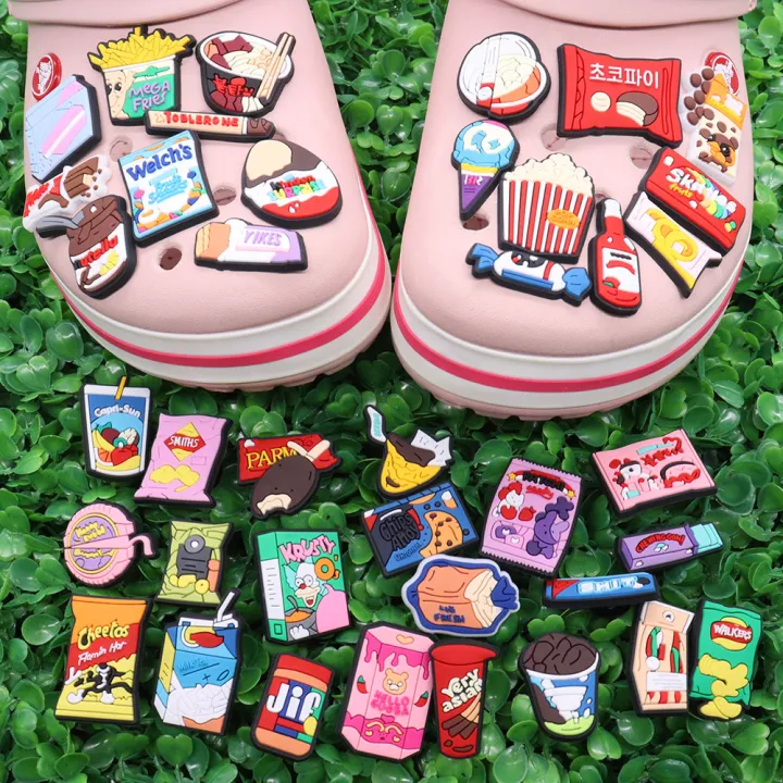 39Pcs/set%20Cute%20Snack%20Chocolate%20Chips%20Shoe%20Charms%20for%20DIY%20Bracelet%20Wristband%20Accessories%20Kid's%20Women%20Party%20Favor%20Gifts%20-%20Image%203