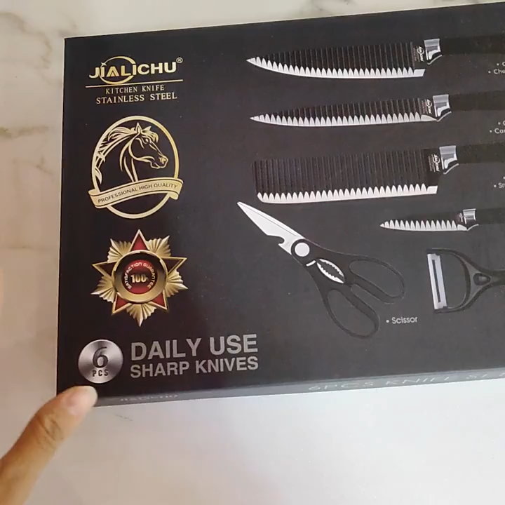 New international Stainless Steel Kitchen tools 6 Pcs Set Non-Stick Coating