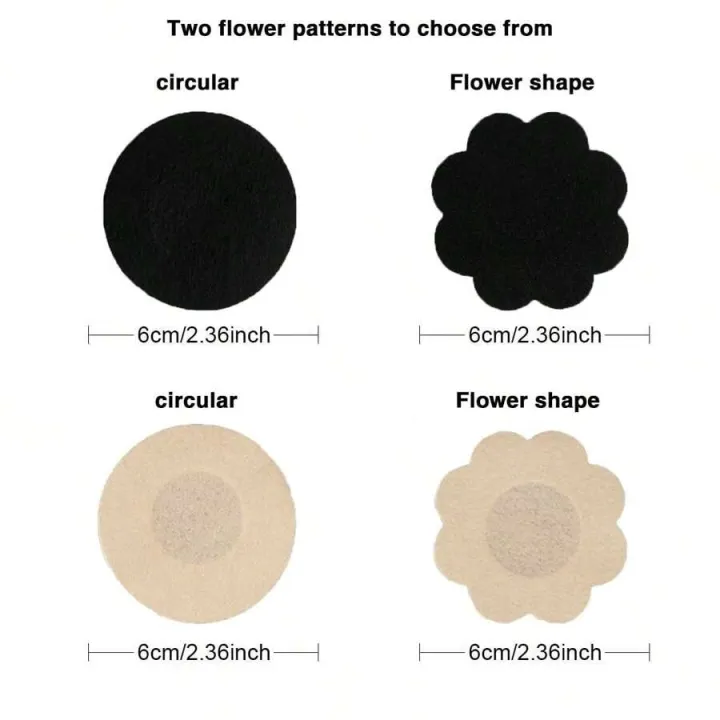 100%20Pcs%20Nipple%20Breast%20Covers%20Self%20Adhesive%20Disposable%20Flower%20Shape%20Nipple%20Pasties%20Stickers%20for%20Women%20Girls%20Ladies%20Party%20Dress%20-%20Image%202