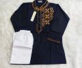 Super Eid campaign Special cotton Black colour ambrodary work panjabi for Kids and boys.
