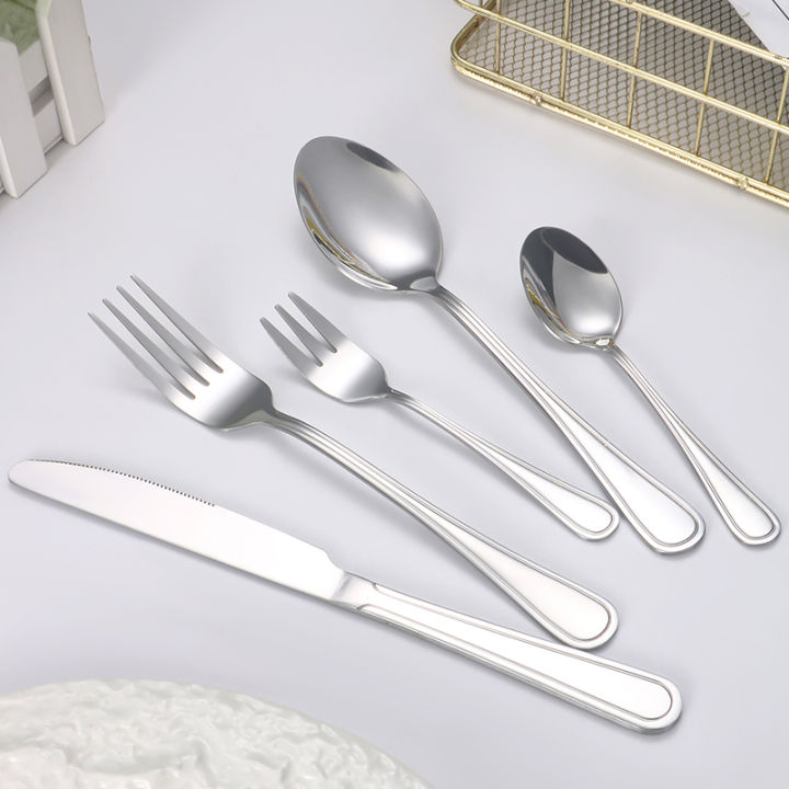 6/30pcs%20Stainless%20steel%20cutlery%20set%20steak%20knife%20and%20fork%20dessert%20fork%20and%20spoon%20high-end%20suitable%20for%20restaurants%20and%20hotels%20-%20Image%203