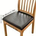 1PC, PU leather waterproof dining chair cover, chair seat cover, hotel chair protection cover, home seat cushion cover. 