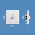 220V LED PIR Automatic Sensor Light Switch Infrared Motion Sensor LED Night Light Home Indoor Outdoor Sensor Light Switch. 