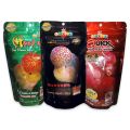 Set Okiko flowerhorn food 3 formulas M Platinum, Head Up, Quick Floating Pellets! 100 g pack. 
