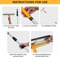Solar cleaning brush 20 foot Solar Panels Cleaner with 7ft to 20ft Long Aluminum Extendable Rod with Wiper & Cleaning Duster. 