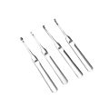 Handmade Leather Stitching Kit U+V Shaped Skiving Punching Tool with Edge Beveler for Leathercraft Projects.