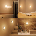 Night Light with Motion Sensor, Pack of 2 LED Night Light Socket with 3 Modes (ON/AUTO/OFF) and 5 Brightness Dimmable for Bedroo. 