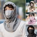 Men & Women Hoodie Mask – Neck Warmer, Face Mask, and Scarf for Cycling, Running, Skiing & Motorcycling. 