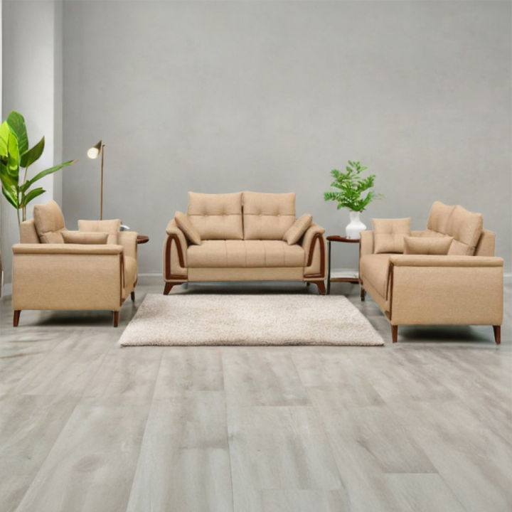 Super Quality Chittagong Segun wood Sofa , 2+2+1,Code S-3369 with solid supersoft foam