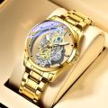 Rosra New Men Watch Skeleton quartz Watch Gold Vintage Man Watches- Inventive Choice. 