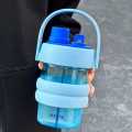 2 in 1 double separate compartment tumblers bottle. 