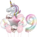 Rainbow Unicorn Balloon 40Inch Foil Balloon Unicorn Theme Suitable for Birthday Shower Party Balloon Supplies. 